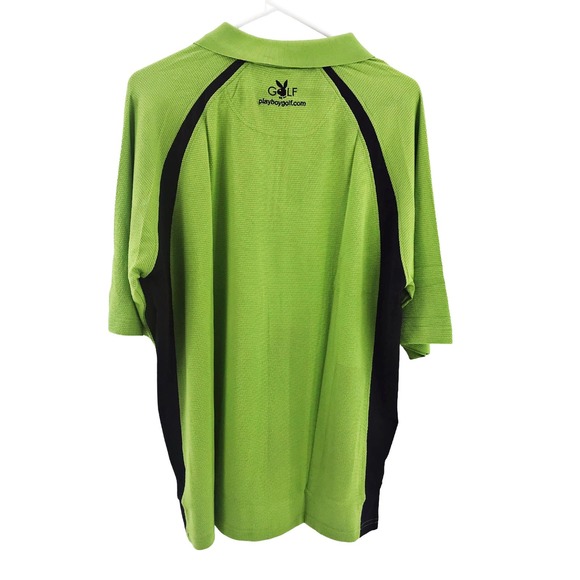 NEW Playboy Golf Polo 1/4 Zip Green Moisture Wicking Quick Dry Breathable LRG - Picture 2 of 4